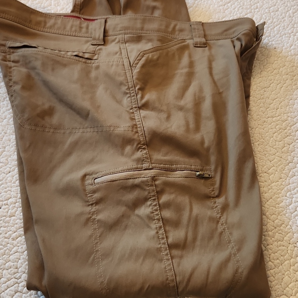 Wrangler Outdoor Performance Flex Fit Duo Dry Straight Leg Khaki Pants Gorpcore - Picture 11 of 12
